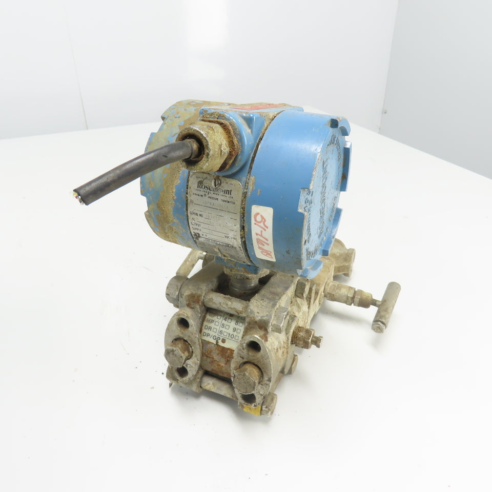 Rosemount 1DP4J22D1L4 Pressure Transmitter 45VDC 2000PSI 4-20mA