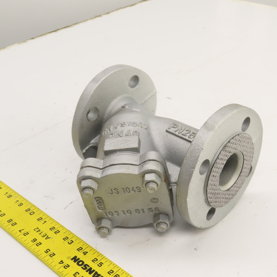Schmutzfanger 020106G 103100156 1-1/2" Flanged Inline Dirt Grease Trap EN JS1049