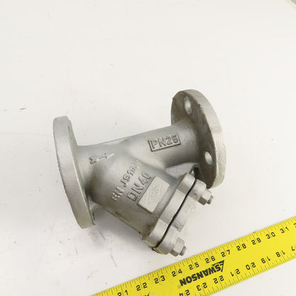 Schmutzfanger 020106G 103100156 1-1/2" Flanged Inline Dirt Grease Trap EN JS1049