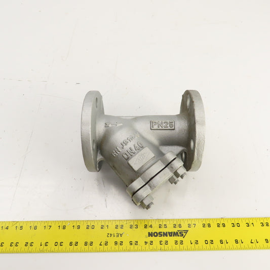 Schmutzfanger 020106G 103100156 1-1/2" Flanged Inline Dirt Grease Trap EN JS1049