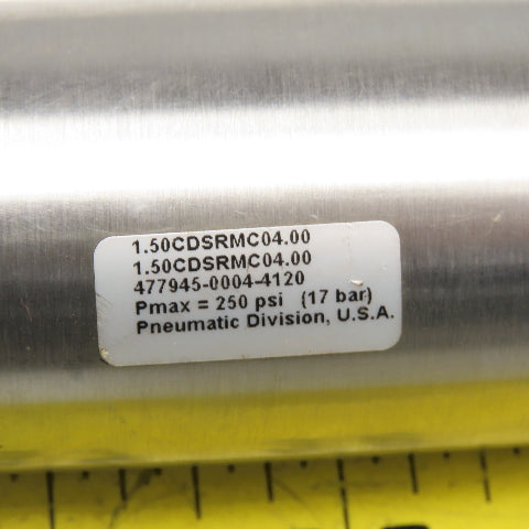 Parker 1.50CDSRMC04.00 1-1/2" Bore 4" Stroke Double Acting Air Cylinder