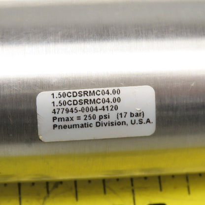 Parker 1.50CDSRMC04.00 1-1/2" Bore 4" Stroke Double Acting Air Cylinder