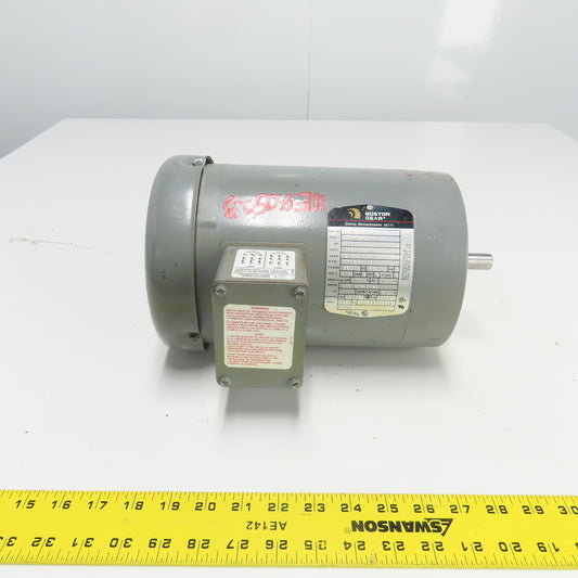 Boston Gear HUTF-5/8-B 1HP 3Ph Electric Motor 230460V 56C Frame 1775RPM