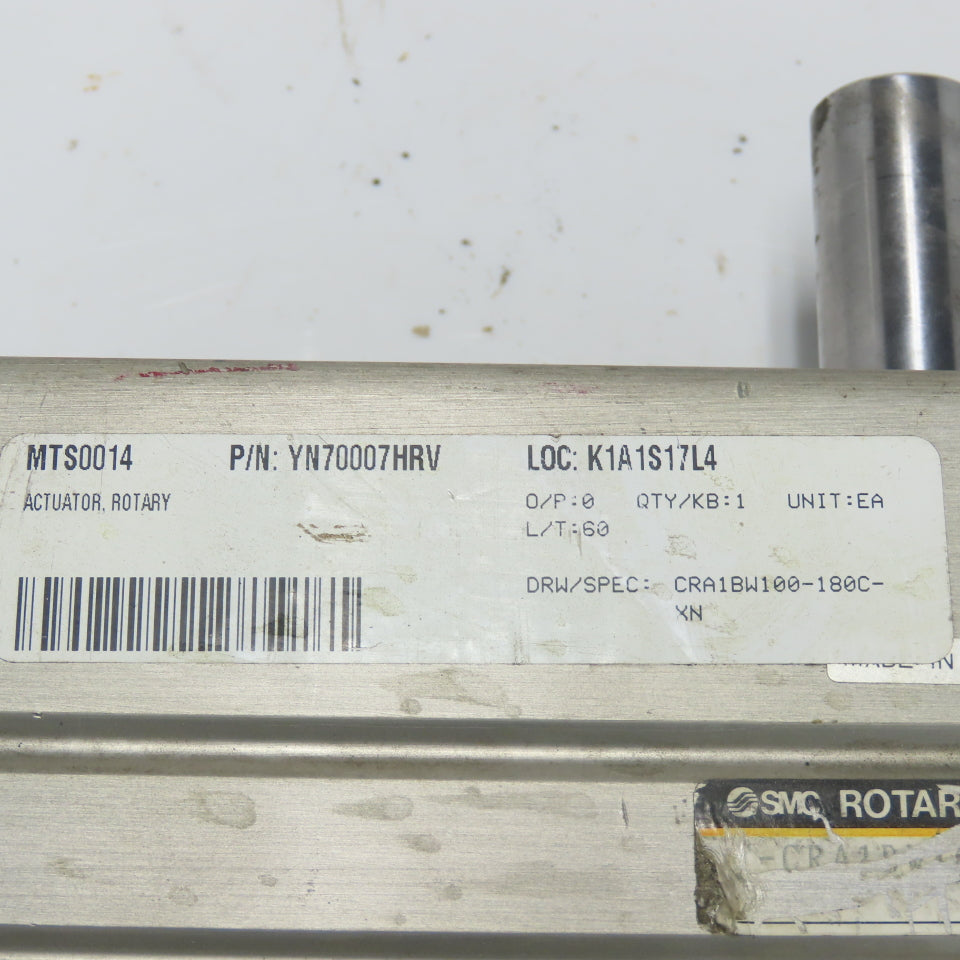 SMC CRA1BW100-180C-XN Rotary Actuator 3/8" NPT Ports