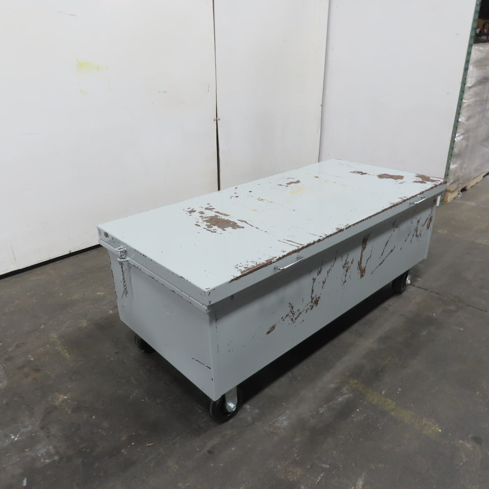 54" x 24" x 16" Industrial Job Tool Storage Box On Casters