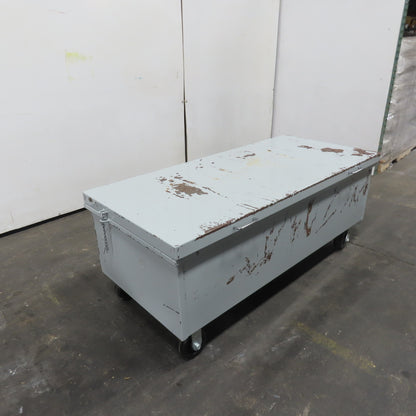 54" x 24" x 16" Industrial Job Tool Storage Box On Casters