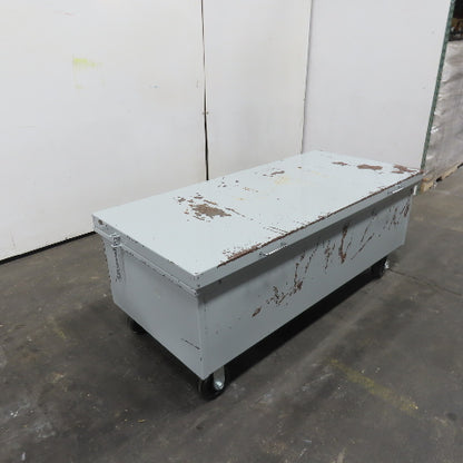 54" x 24" x 16" Industrial Job Tool Storage Box On Casters