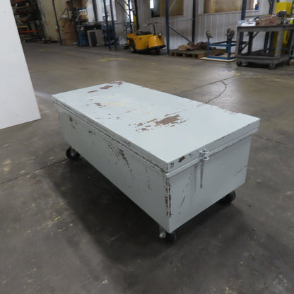 54" x 24" x 16" Industrial Job Tool Storage Box On Casters