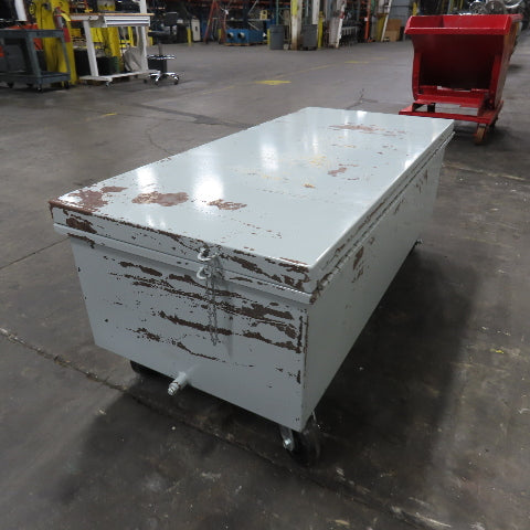 54" x 24" x 16" Industrial Job Tool Storage Box On Casters