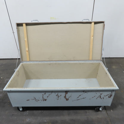 54" x 24" x 16" Industrial Job Tool Storage Box On Casters