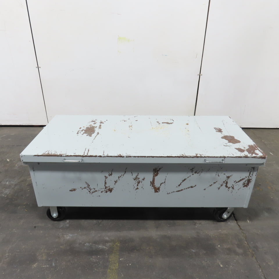 54" x 24" x 16" Industrial Job Tool Storage Box On Casters