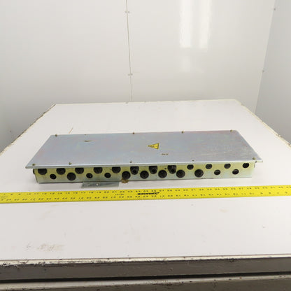 29" x 8-1/2" x 3" Steel Electrical Enclosure Terminal Box W/ 2 Rails & Backplate