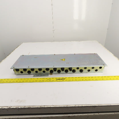 29" x 8-1/2" x 3" Steel Electrical Enclosure Terminal Box W/ 2 Rails & Backplate