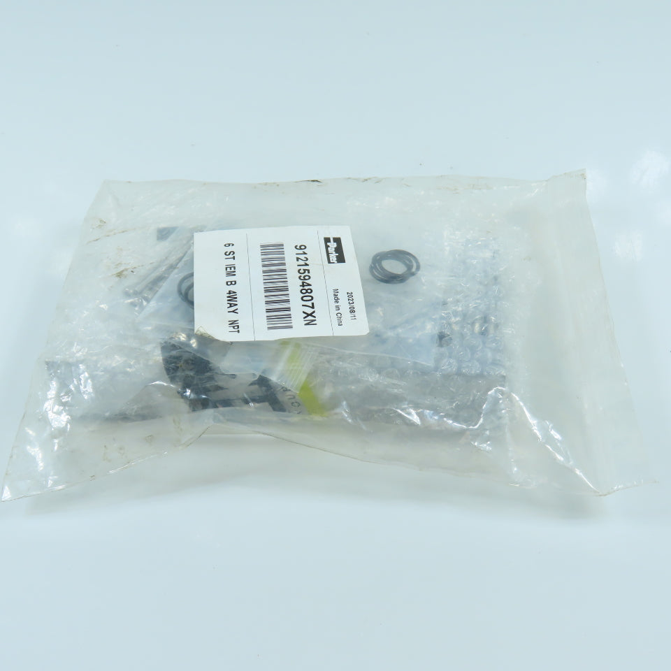 Parker 9121594807XN 6-Station 4-Way IEM Bar Manifold 3/8" NPT NEW
