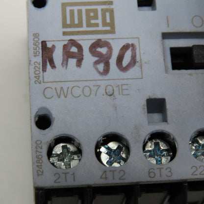 Weg CWC07.01E Contactor 600V 5Hp 24VDC Coil