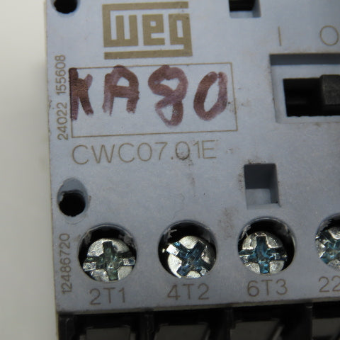 Weg CWC07.01E Contactor 600V 5Hp 24VDC Coil