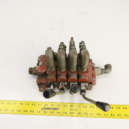 Kontak 3 Position 4 Spool Spring Return Manual Hydraulic Directional Valve