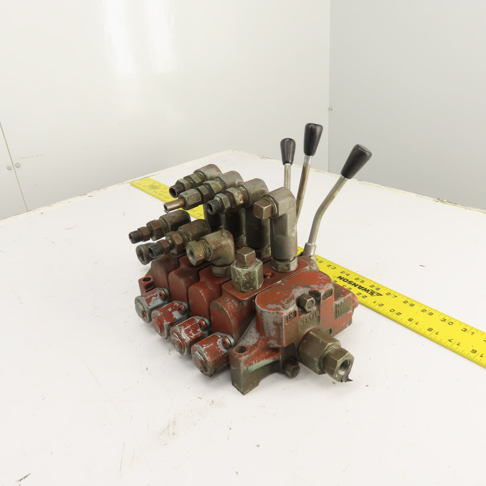 Kontak 3 Position 4 Spool Spring Return Manual Hydraulic Directional Valve