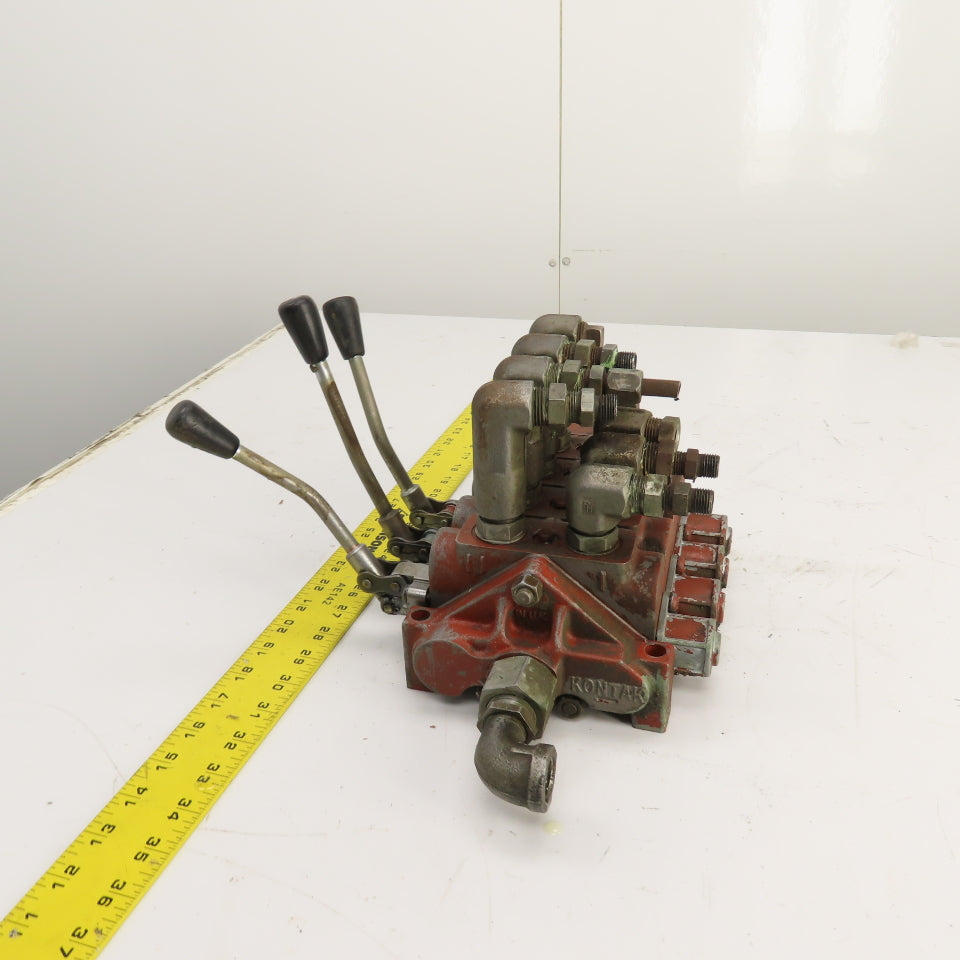 Kontak 3 Position 4 Spool Spring Return Manual Hydraulic Directional Valve