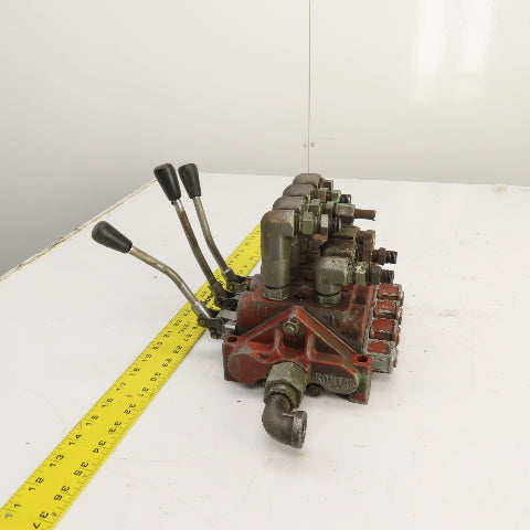 Kontak 3 Position 4 Spool Spring Return Manual Hydraulic Directional Valve