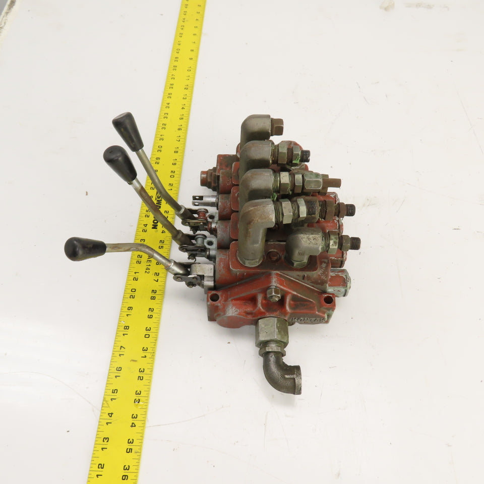Kontak 3 Position 4 Spool Spring Return Manual Hydraulic Directional Valve