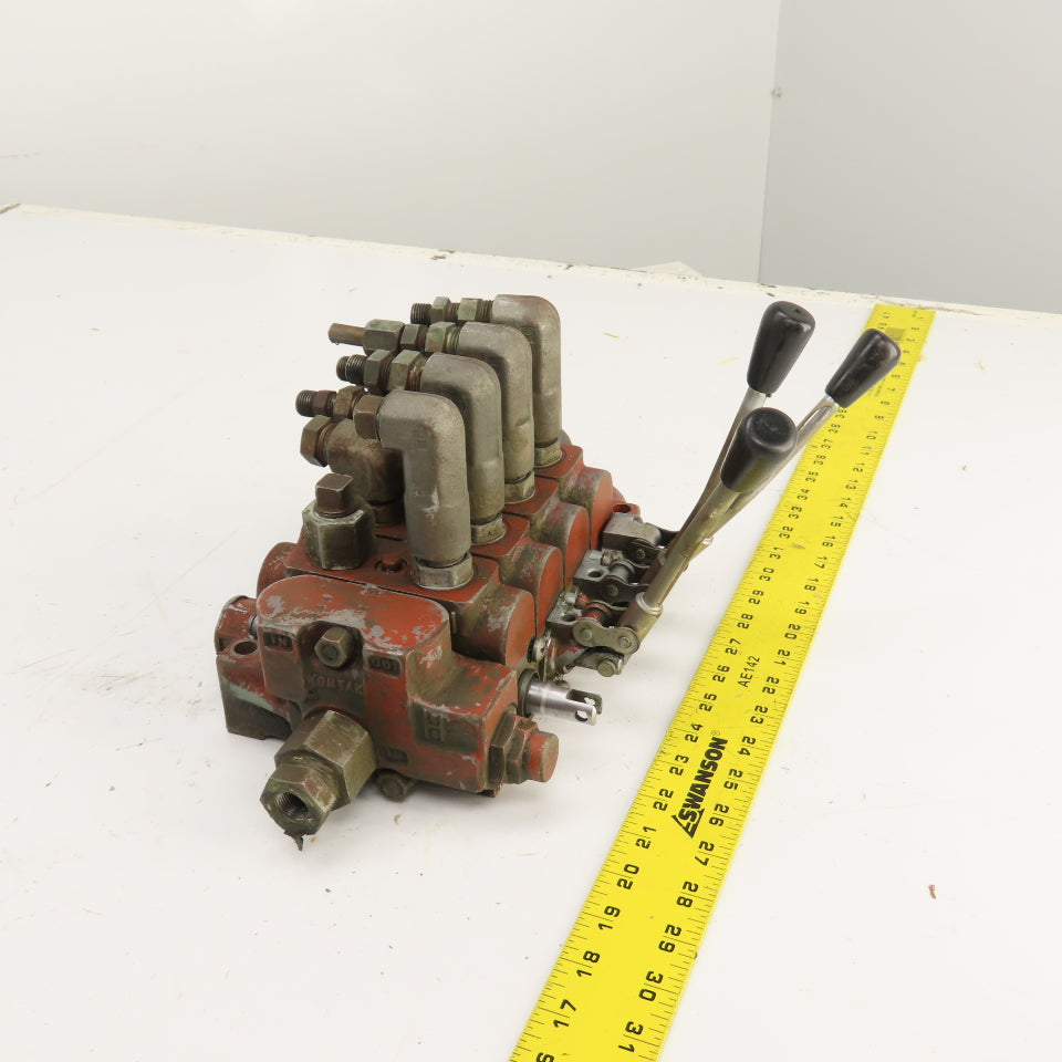 Kontak 3 Position 4 Spool Spring Return Manual Hydraulic Directional Valve