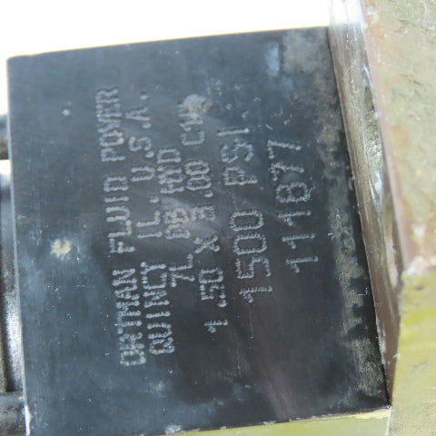 Ortman 7L DB Double Acting/Ended Hydraulic Cylinder 1.5" Bore 3" Stroke