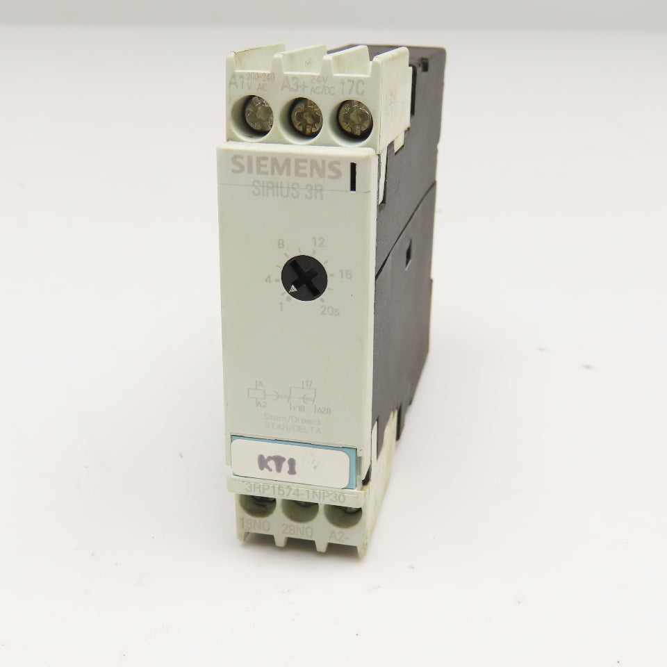 Siemens 3RP1574-1NP30 Sirius 3R Timing Relay 300V 1-20s