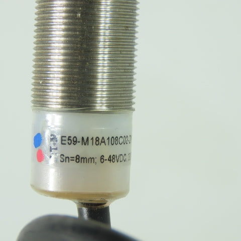 Eaton E59-M18A108C02-D1 Inductive Proximity Sensor Sn= 8mm 6-48VDC 300mA
