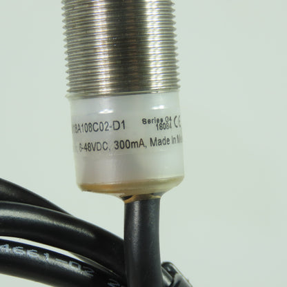 Eaton E59-M18A108C02-D1 Inductive Proximity Sensor Sn= 8mm 6-48VDC 300mA