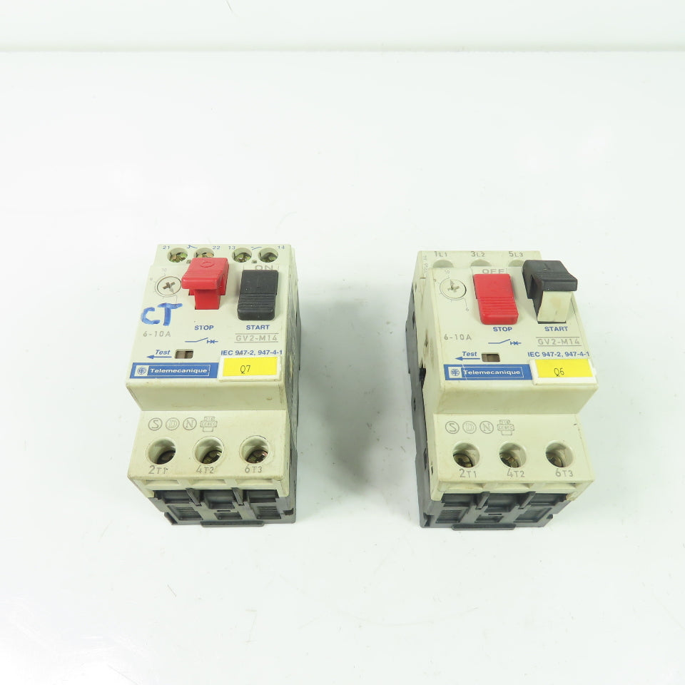 Telemecanique GV2-M14 Manual Motor Starter Protector 6-10A 690V Lot Of 2