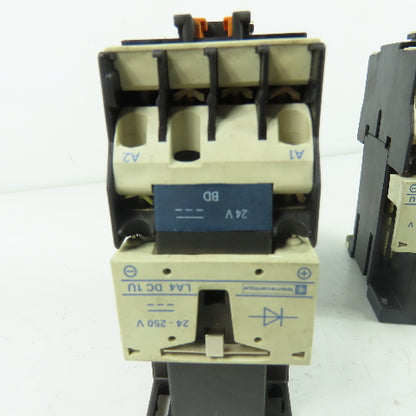 Telemecanique CA3 DN22 10A 600VAC IEC Contactor 24VDC Coil Lot Of 2