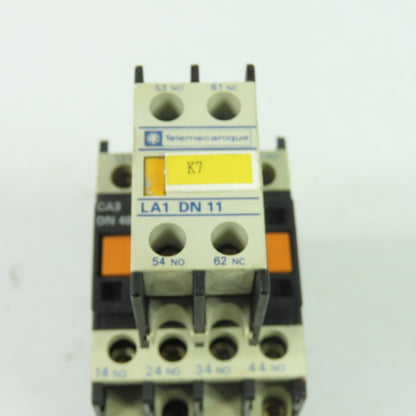 Telemecanique CA3 DN40 10A 600VAC Control Relay 24VDC Coil W/ LAD11