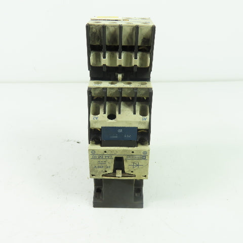 Telemecanique LP1 D1201 25A 600VAC Contactor 24VDC Coil W/ LA1 DN04