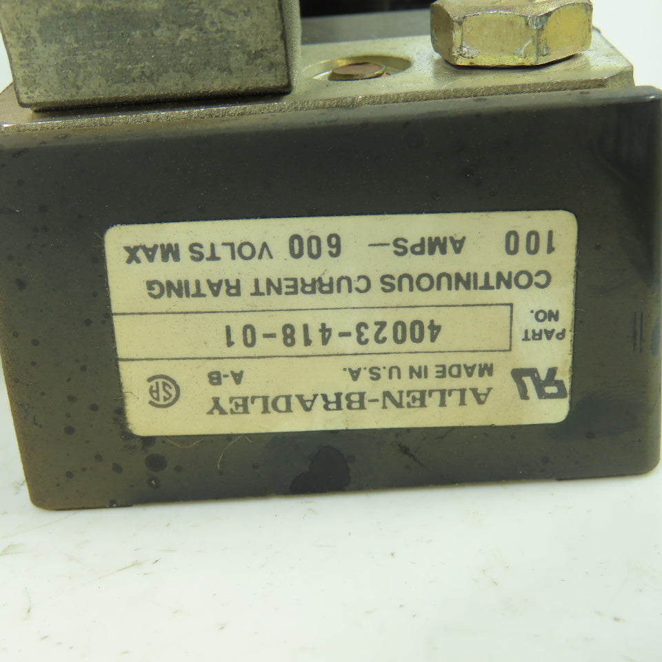 Allen Bradley 40023-418-01 Fuse Block W/ (3) FRS-R-80 Fuses