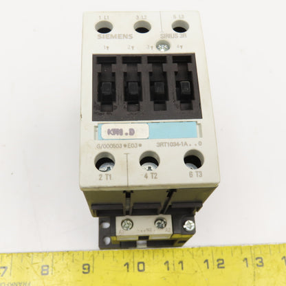 Siemens 3RT1034-1AN20 Contactor 600V 45A 30Hp Max 220V Coil