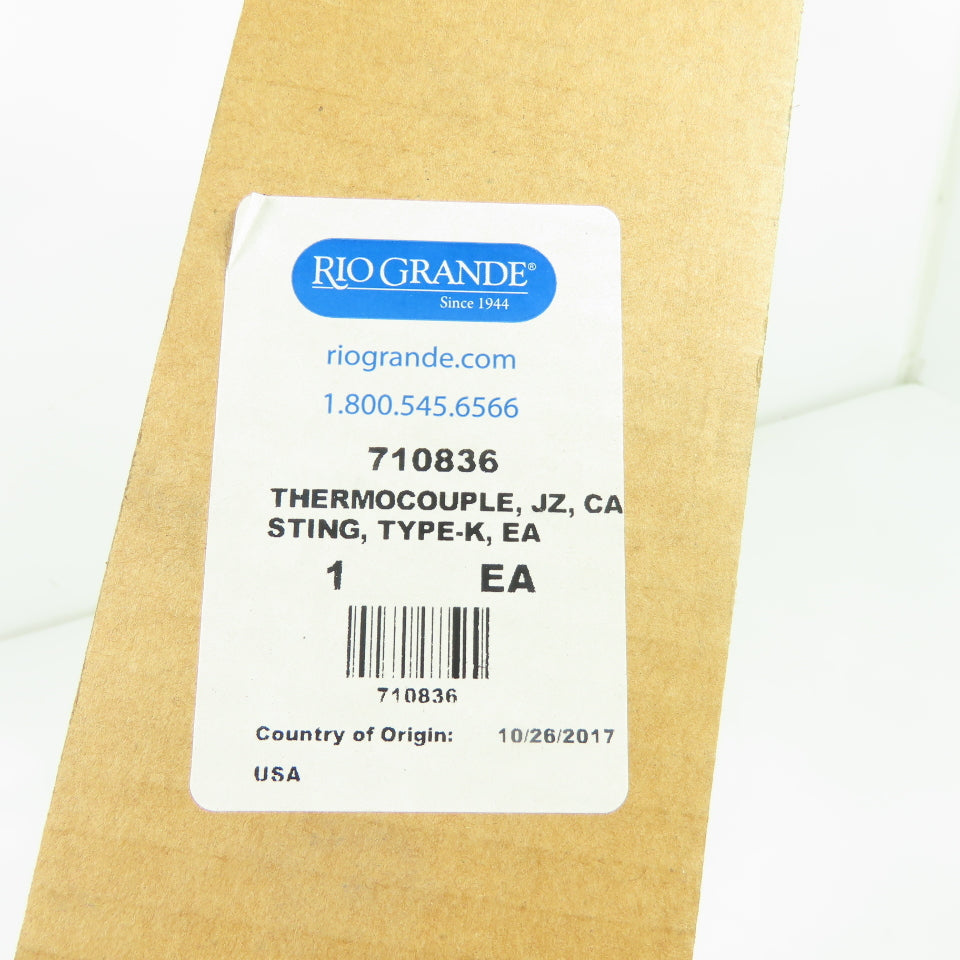 Rio Grande 710836 Type-K Replacement Thermocouple J-Z Sting