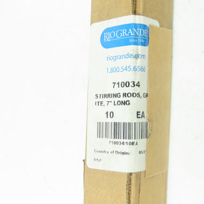 Rio Grande 710034 Graphite Stirring Rod 5/16" x 7" Lot Of 10