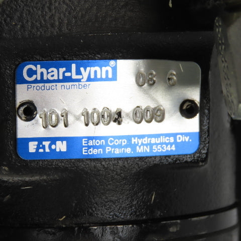 Char-Lynn 101 100 009 Bi-Directional Hydraulic Motor 1" Shaft 969RPM W/ Pulley