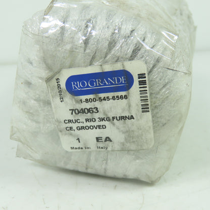 Rio Grande 704063 Rio Graphite Crucible Grooved For Rio 3KG