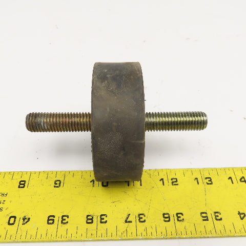 3-3/16" OD x 1-1/4" Rubber Vibration Isolator 9/16-12 Studs Lot Of 3