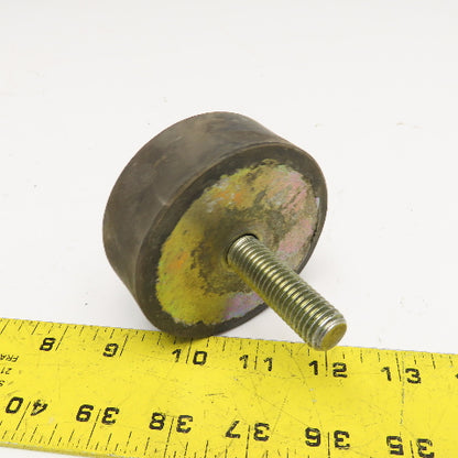 3-3/16" OD x 1-1/4" Rubber Vibration Isolator 9/16-12 Studs Lot Of 3