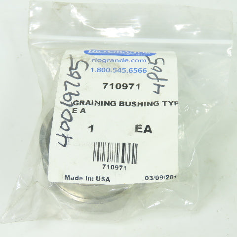 Rio Grande 710971 Graining Bushing for Neutec Casting Machines