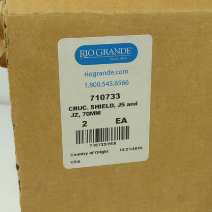 Rio Grande 710733 Ceramic Crucible Shield for J-5, J-zP and J-zF Lot Of 2