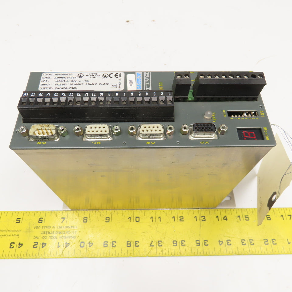 Baldor ASR30916A DBSC102-KAA-2-705 AC230V 1Ph Drive F/W: 8010F Parts/Repair