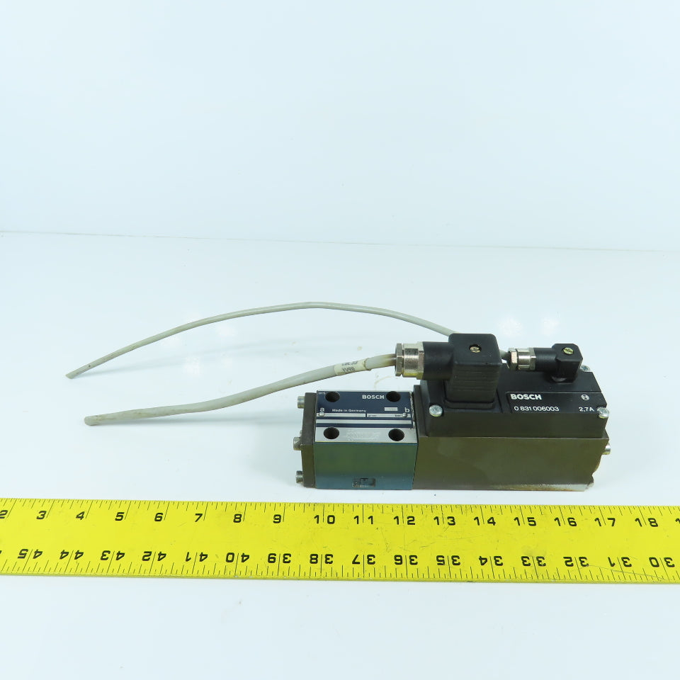 Bosch 0831006003 Hydraulic Proportional Valve W/ 0811404039