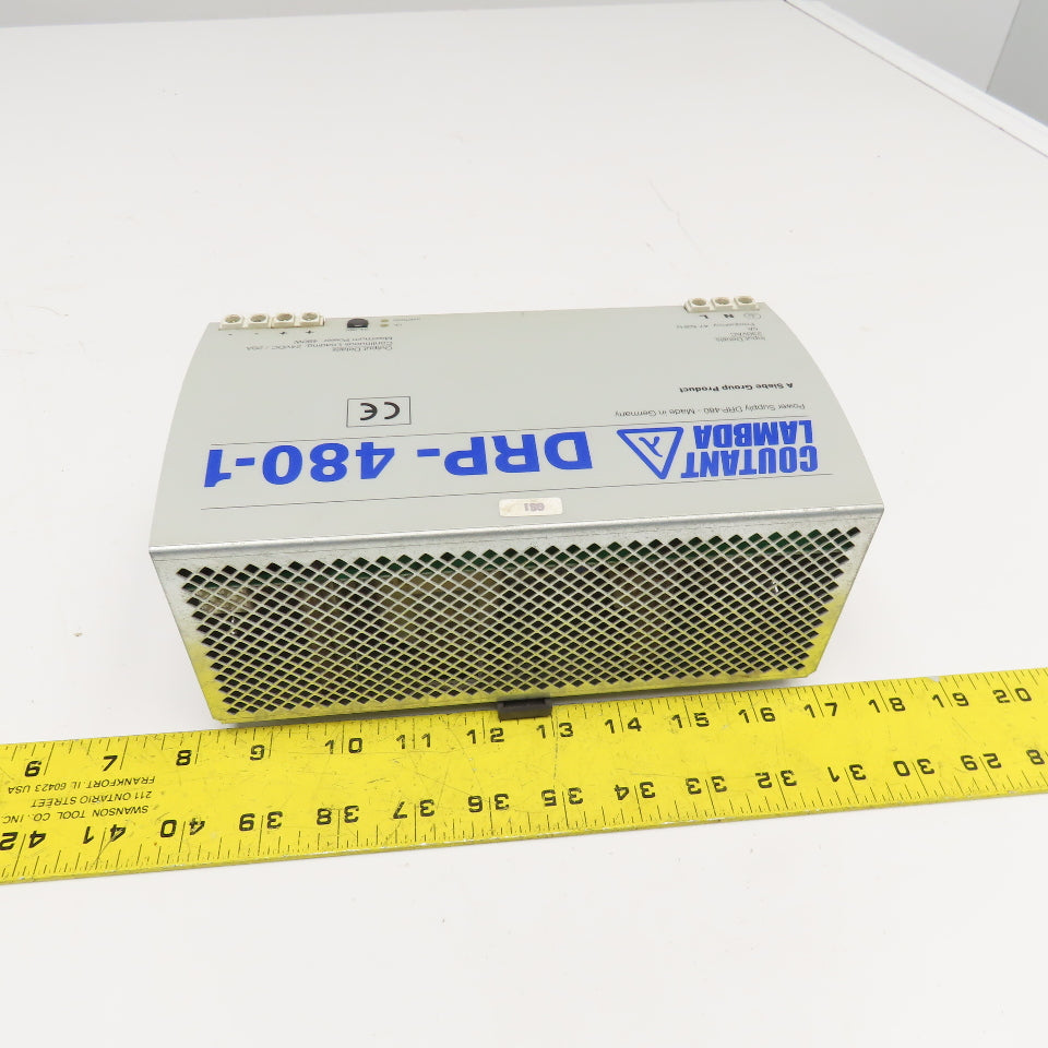 Coutant Lambda DRP-480-1 230VAC 47-63Hz Input 24VDC Power Supply