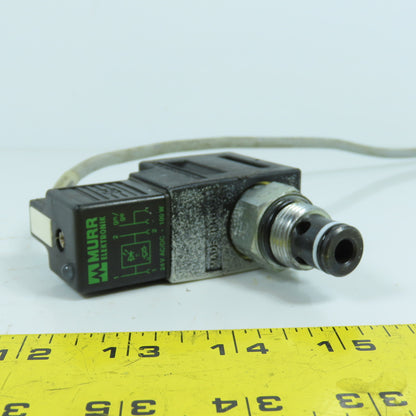 Eaton 02-184687 24VDC Screw-In Hydraulic Cartridge Valve Murr Solenoid