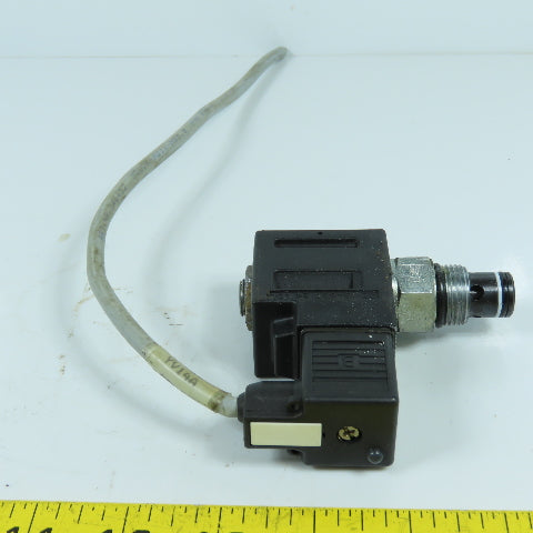 Eaton 02-184687 24VDC Screw-In Hydraulic Cartridge Valve Murr Solenoid