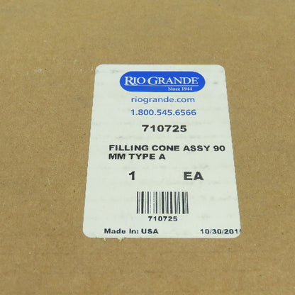 Rio Grande 710725 Type-A Ceramic Filling Cone For Neutec Casting Machine 90mm